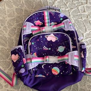 Mackenzie Rainbow Heart Galaxy Glow-in-the-Dark Backpack